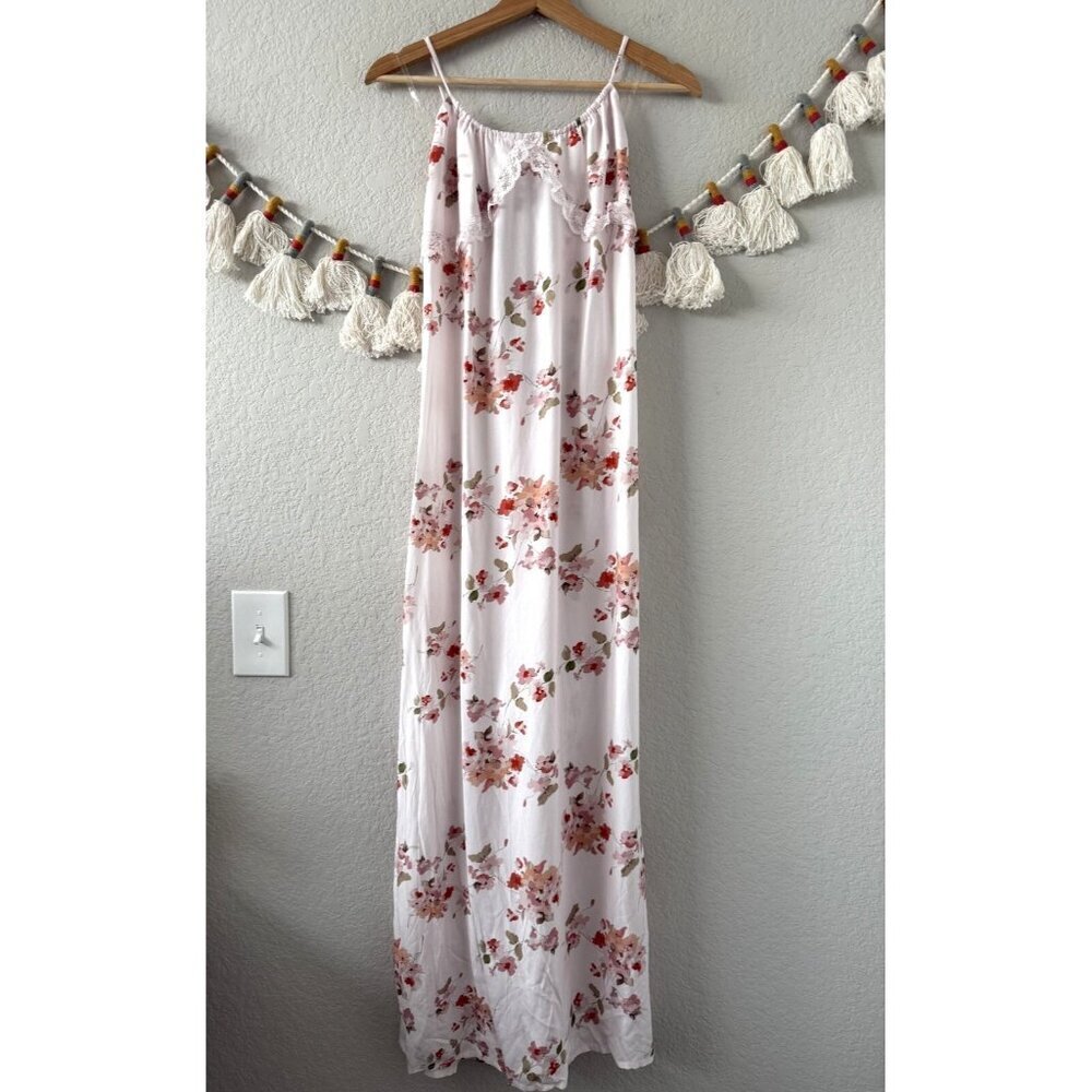 Princess Polly Amos Floral Lace Cami Maxi Dress Coquette Fairy Feminine Prairie